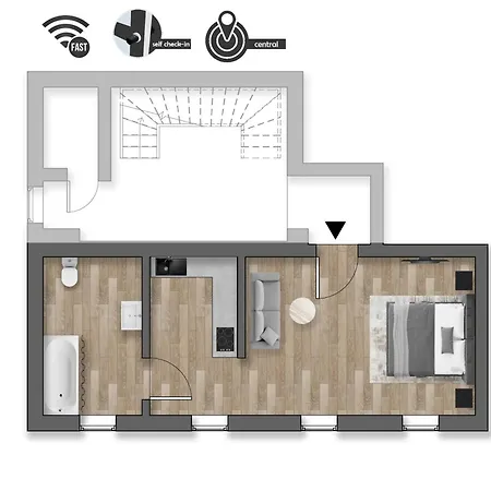 Apartamento Little - Ruhig & Im Zentrum Gelegen- Perfekt Fuer Solo Reisende, Paare Oder Businessgaeste *