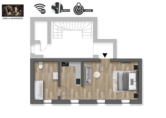 Lejlighed Little - Ruhig & Im Zentrum Gelegen- Perfekt Fuer Solo Reisende, Paare Oder Businessgaeste *